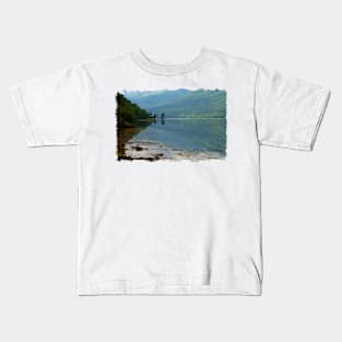 Looking Down Loch Long from Arrochar Kids T-Shirt